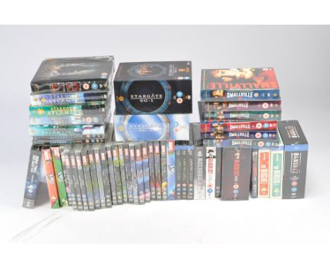 A Collection of DVD Series Box Sets comprising of Smallville - Season 2-7. Stargate Atlantis - Season 1-4. Stargate SG.1 - Se