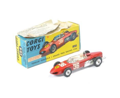 Corgi No. 154 Ferrari F1 Racing Car. Excellent with little sign of wear. In very good box, including leaflet. 