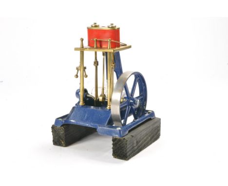 A well produced vertical stationary steam engine marked D&amp;C 72 to base. 