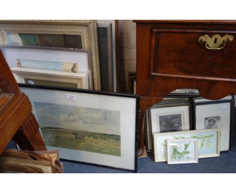 LIONEL EDWARDS: A signed hunting print and a further quantity of pictures and prints