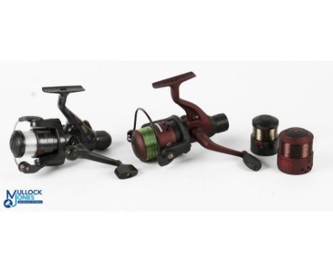 Drennan Red Range fixed spool reel with spare spool, good bail, rear tensioner, in zip case. Very light use runs well. AVS Qu