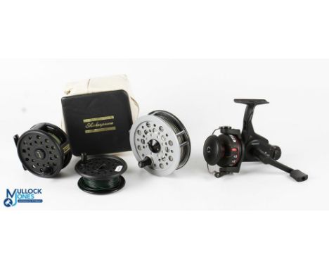 Mitchell France 1160g graphite fixed spool spinning reel - good bail, rear tensioner, very light use. Shakespeare Beaulite al