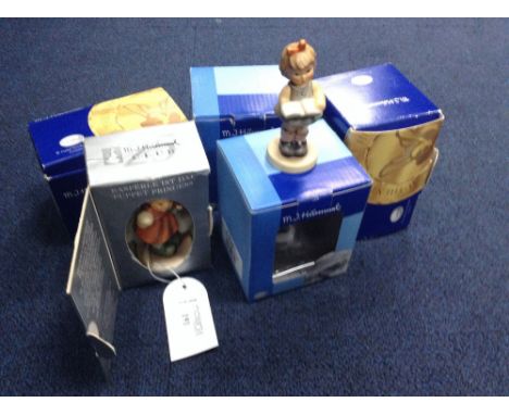 COLLECTION OF BOXED AND OTHER HUMMEL FIGURES comprising Happy Birthday, Christmas Gift, Lets Play, Puppet Princess, Christmas