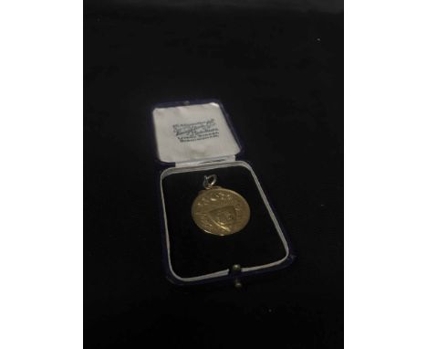 9 CARAT GOLD R.J.F.A LIFE MEMBER MEDAL awarded to J.White 1937