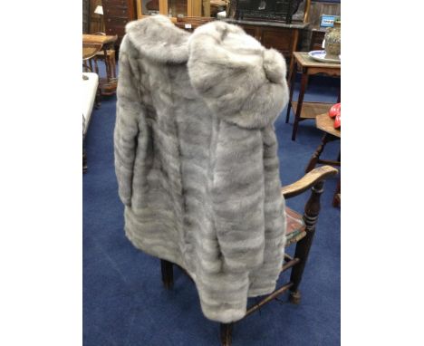 MINK COAT retailer Toronto Furs K. Bouyotopoulo, Athens Greece, size UK 14-16; along with a matching beret