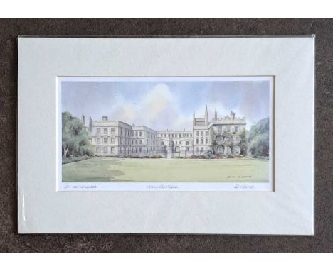 DAVID R MEEKS  - NEW COLLEGE LIMITED EDITION, 230 x 345 mm.