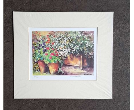 A E DANGERFIELD - FLOWER TROUGH LIMITED EDITION 60/750. 315 x 350 mm