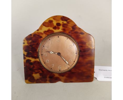 A 1920's desk clock marked A. LeCoultre, Cal 72202