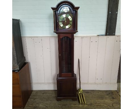 A 20th Century mahogany long case clock marked Tempus Fugit
