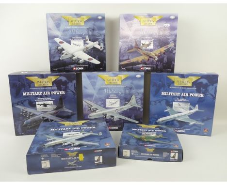 A group of Corgi Military and Military Air Power, limited edition, die cast model aeroplanes, comprising; Douglas EC-47P Skyt