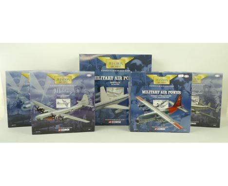 A group of Corgi Military and Military Air Power, limited edition, die cast model US aeroplanes, comprising; Lockheed LC-130F