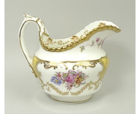 A Coalport porcelain part tea service, early 20th century, reserve decorated with flowers against a canary yellow ground, gil