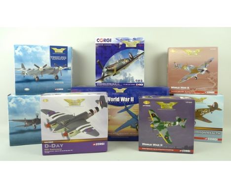 A group of Corgi, The Aviation Archive, limited edition die cast models, comprising; DH Mosquito BIV 'Grim reaper', No 109 Sq