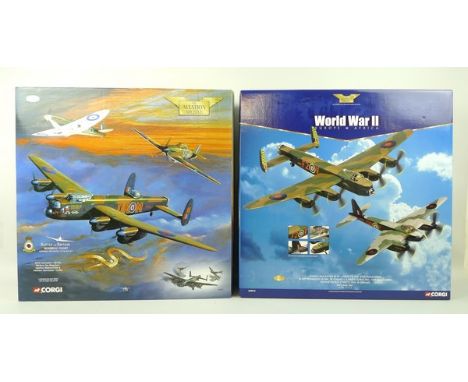 A Corgi, The Aviation Archive, Battle of Britain Memorial Flight die cast set, comprising; an Avro Lancaster - EE176 'Mickey 