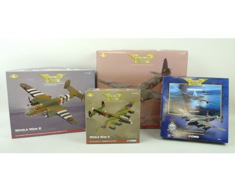 A group of Corgi, The Aviation Archive, die cast models of WWII Bombers, some limited edition, comprising; Avro Lancaster BII
