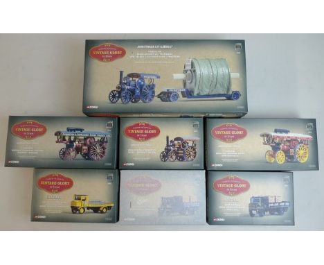 A group of Corgi Vintage Glory of Steam vehicles, comprising; John Fowler & Co, Fowler B6 Road Locomotive (Talisman), Fowler 