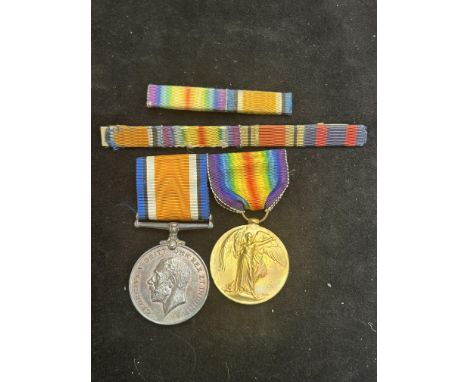 The Great war for civilisation 1914-1919 medal 164827 JNR.A.E BENTHAM. R. A together with 1914-1918 medal 164827 JNR.A.E BENT