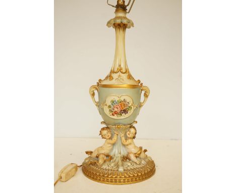 Large ornate Italian table lamp Height 50 cm 