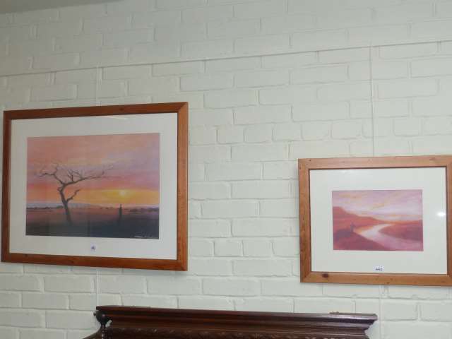 Two Tony Hudson prints