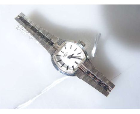 Rotary white-metal lady's wristwatch