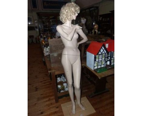 Full size shop mannequin on stand
