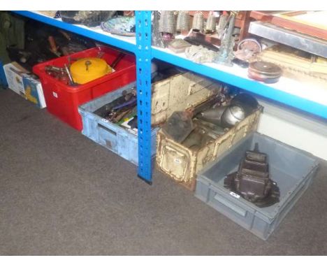 Five boxes of various tools