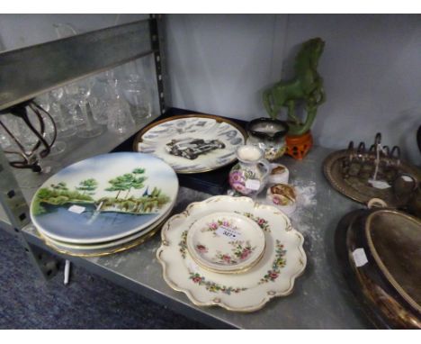 CERAMICS VARIOUS; PLATES, TRINKET BOXES ETC....... 