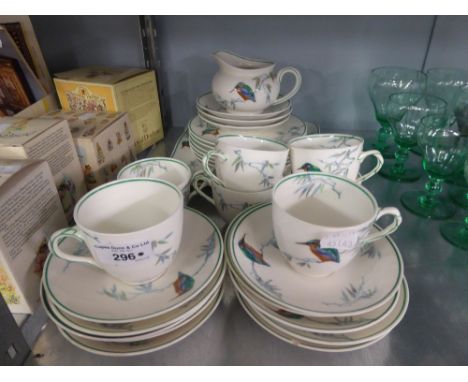 ROYAL DOULTON CHINA PART TEA SERVICE, VIZ 7 CUPS, 13 SAUCERS, 6 SIDE PLATES, PAIR OF SANDWICH PLATES AND A MILK JUG (29 PIECE