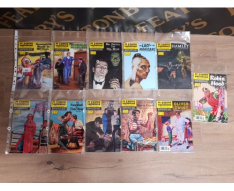 ELEVEN VINTAGE CLASSICS ILLUSTRATED, ISSUES 31-39 AND 2-3, INCLUDES FAMOUS TITLES SUCH AS OLIVER TWIST, ROBIN HOOD AND AROUND
