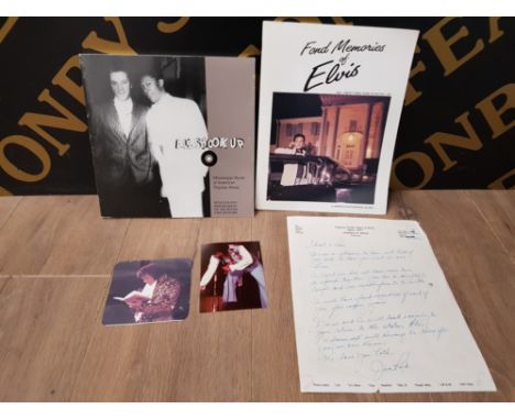 ELVIS PRESLEY 1970S VINTAGE PHOTOS ONE BY PHOTOGRAPHER JIM CURTIN PHOTOGRAPHER JIM REID LETTER AND FOND MEMORIES OF ELVIS BOO