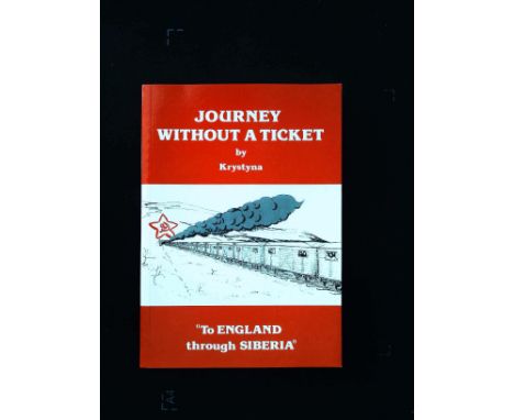 Journey Without A Ticket To England through Serbia by Krystyna signed softback book including a letter to Bob Holness from Kr