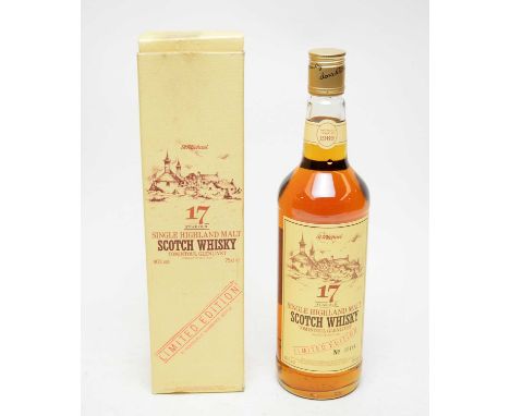 Tomintoul-Glenlivet 17 year old St. Michael single Speyside malt scotch whisky, limited edition, distilled prior to 1969, bot