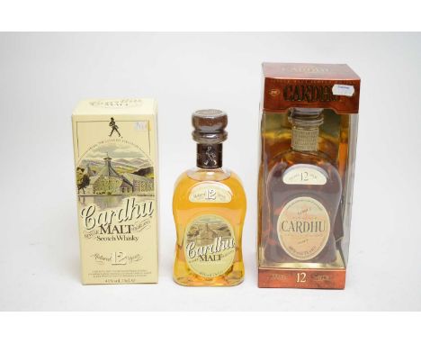 Cardhu 12 years old single malt scotch whisky, 40% vol. 75cl., in gift box; and a Cardhu matured 12 years single malt scotch 