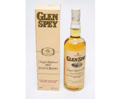 Glen Spey 8 years old single malt scotch whisky, 40% vol. 75cl., in carton.&nbsp;