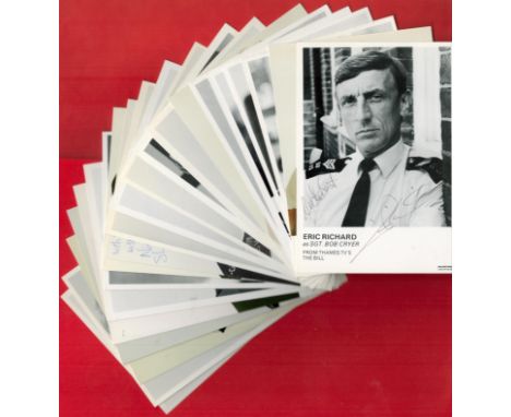 The Bill Collection of 21 vintage Signed photos approx size 5 x 3 includes Eric Richard, Ben Roberts, Billy Murray, Robert Pe
