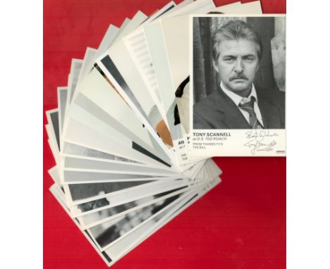 The Bill Collection of 20 vintage Signed photos approx size 5 x 3 includes Tony Scannell, Huw Higginson, Andrew Paul, Mary Jo