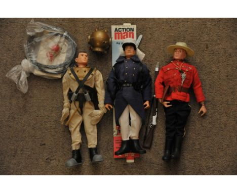 Palitoy Vintage Action Man French Foreign Legion 1970s outfit. the figure is not original but has black painted hair with shi