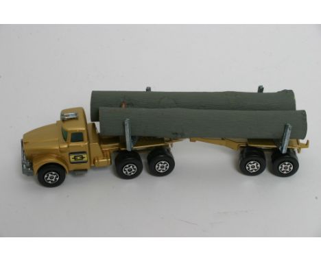 Matchbox Super Kings Pre Production possible unreleased K10 Pipe Truck but actually tree logs and not interlocking pipes. The