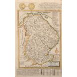 Herman Moll (1654-1732) British. "Lincolnshire", Map, 12.75" x 7.75".