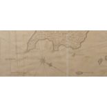 18th Century English School. "A Plan of the East End of the Island of Quibo" (Coiba Island, Panama),