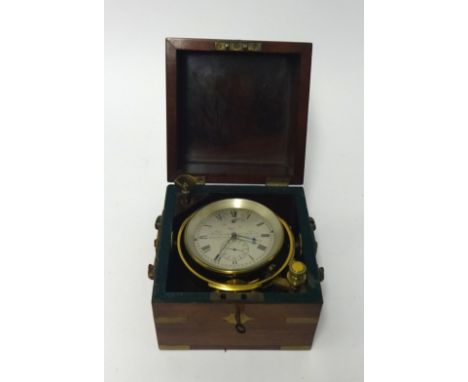Thomas Earnshaw, a marine chronometer, the dial and movement signed 'Thos. Earnshaw, INVT ET FECIT 119 High Holborn, London, 