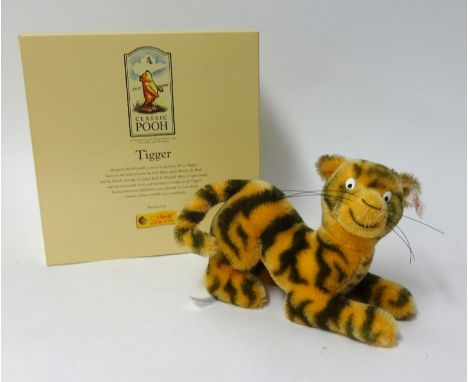 Steiff Disney Winnie the Pooh Tigger, mohair, white tag 651656, limited edition 5000, boxed with outer trade carton, height 2
