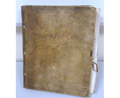 HARVEY JOHN, of Garthamlock&nbsp;(1787-c1850). Manuscript farming &amp; estate account book. 120 plus pp, incl. Yoker Farm, G