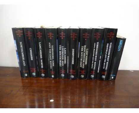 "PEVSNER".&nbsp;&nbsp;The Buildings of England. 9 vols. in d.w's, Northern England. 1990's-2000's; also 1 other.&nbsp; (10). 