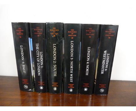 "PEVSNER".&nbsp;&nbsp;The Buildings of England. 6 vols. in d.w's, London. 1980's-2000's. 