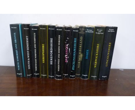 "PEVSNER".&nbsp;&nbsp;The Buildings of England. 12 vols. in d.w's. Mainly 1950's-1970's incl. early eds. 