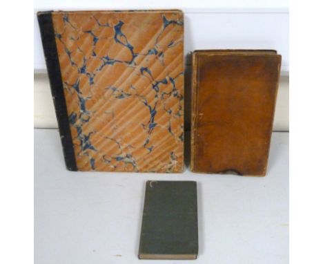 Theatrical Prints. &nbsp;32mo vol. containing bound in eng. prints representative of plays of the time. Orig. cloth, c.1780's
