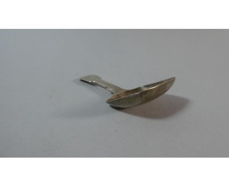 A Georgian Silver Tea Caddy Shovel by Joseph Wilmore, Birmingham 1835 