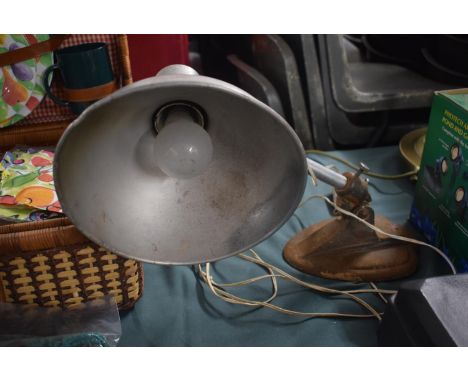A Vintage Industrial Adjustable Lamp&nbsp;