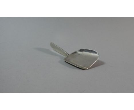 A Georgian Silver Tea Caddy Spoon of Shovel Form, London 1837 